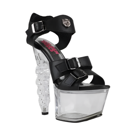 Gb Jujubi 01- Clear Heel Platform Sandals